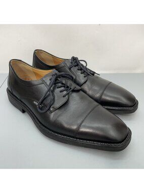 Mephisto Melchior Dress Oxfords Shoes Cap Toe Leather Black Mens 10.5